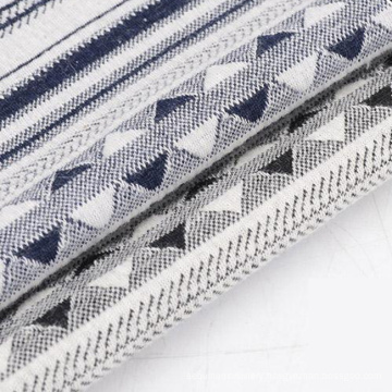 Geometric design yarn dyed jacquard polyester plain TC stretch cotton dobby  fabric price